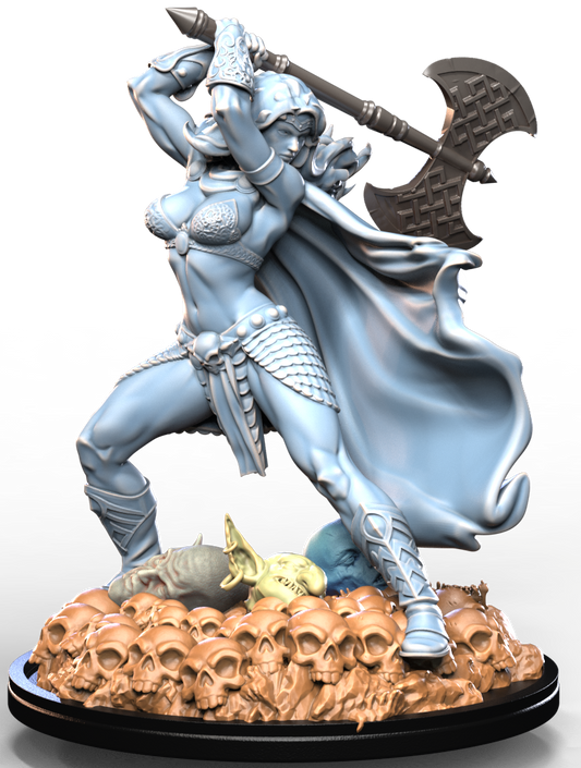 OGRE HUNTRESS resin figure