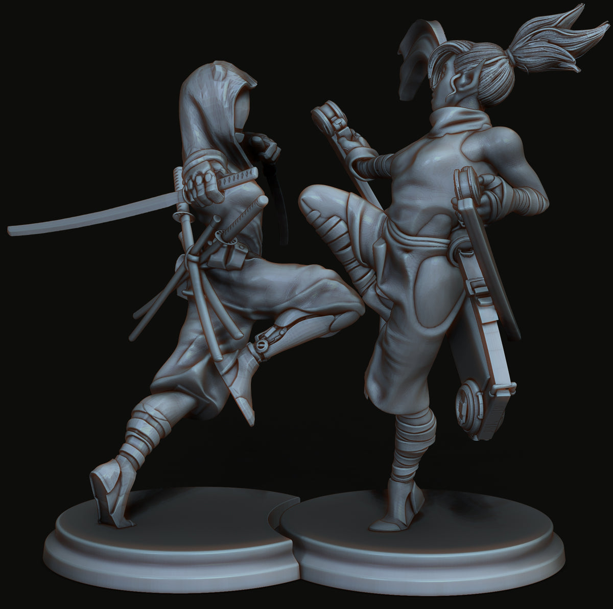 THE TWINS resin figure