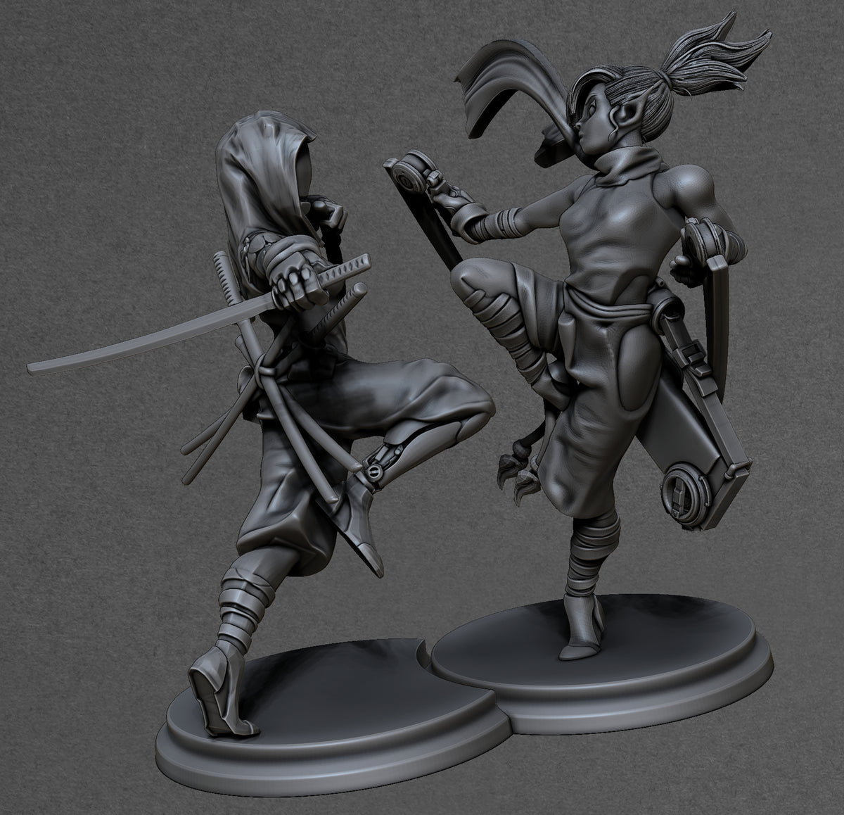 THE TWINS resin figure