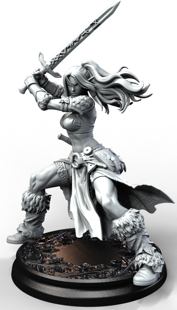 Tharna, the Stone-Hearted resin figure