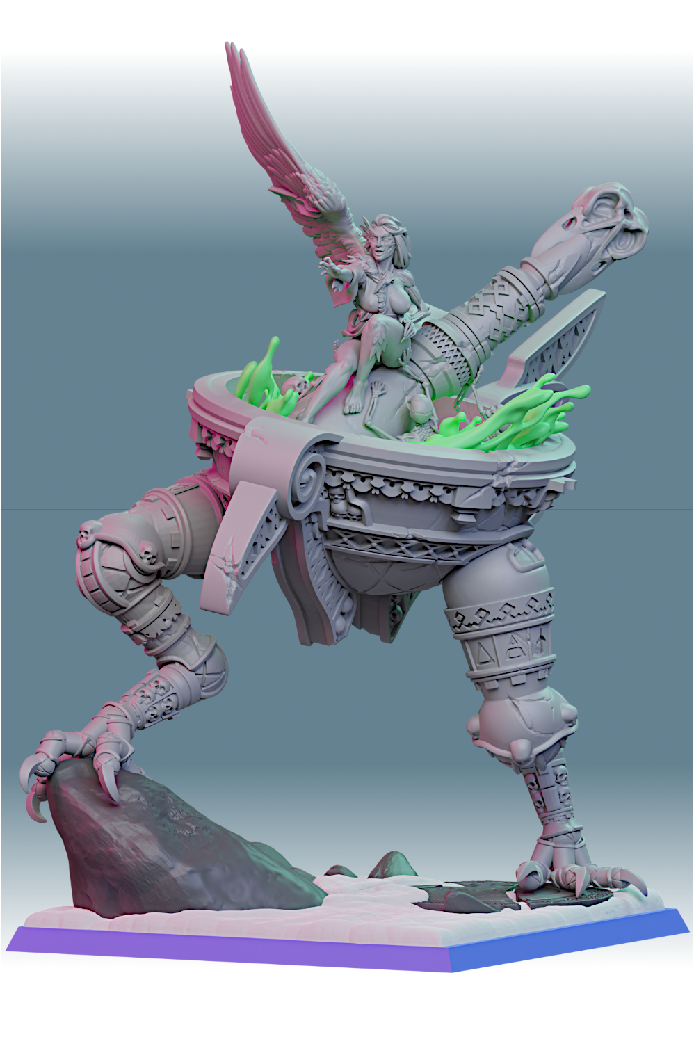 Baba Yaga resin figure