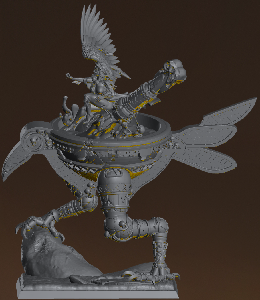 Baba Yaga resin figure