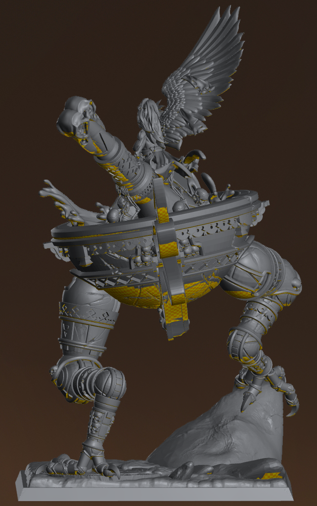 Baba Yaga resin figure