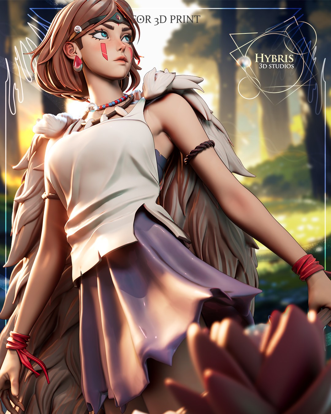 Princess Mononoke resin figure