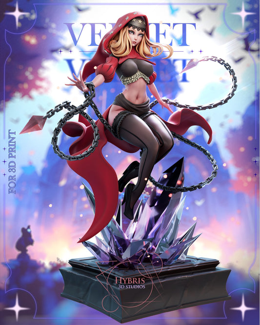 Velvet resin figure