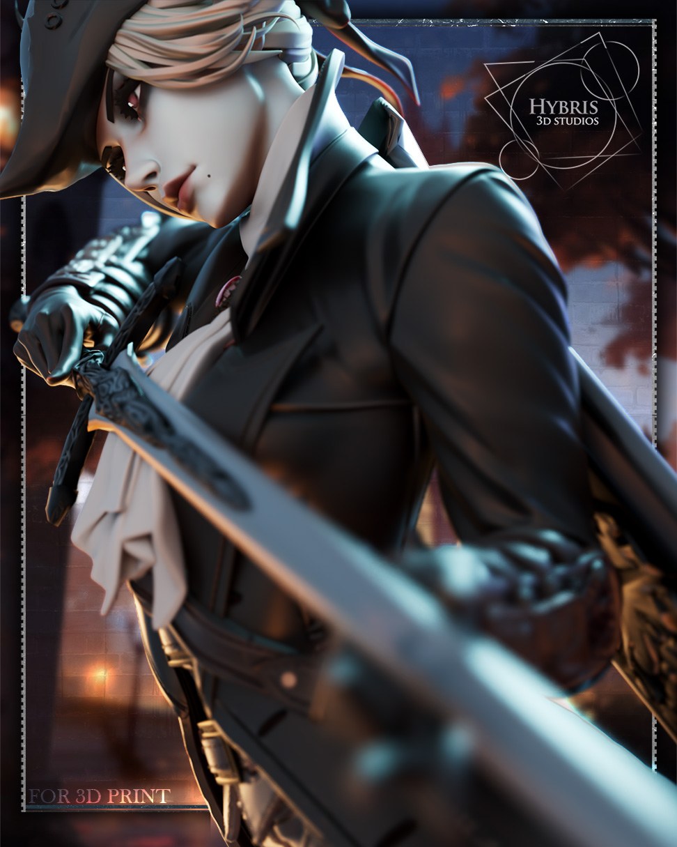 Female Hunter resin figure