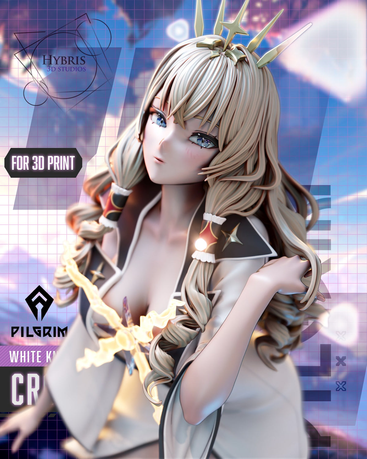 Crown resin figure