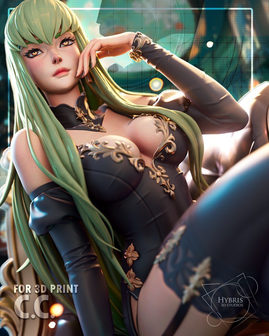 C.C. resin figure