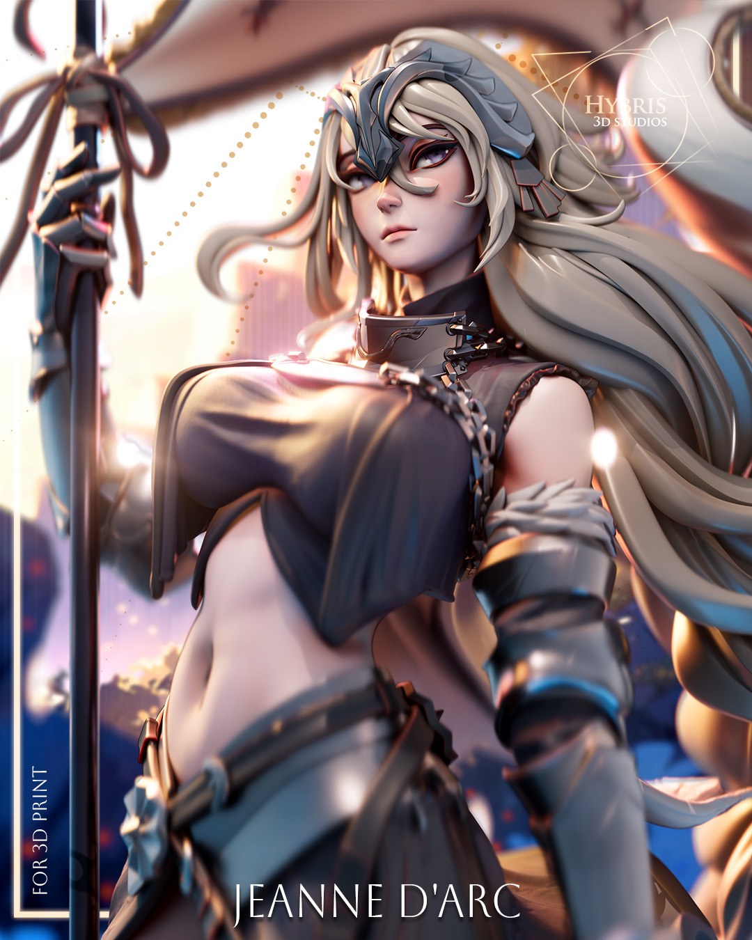 Jeanne d'Arc resin figure