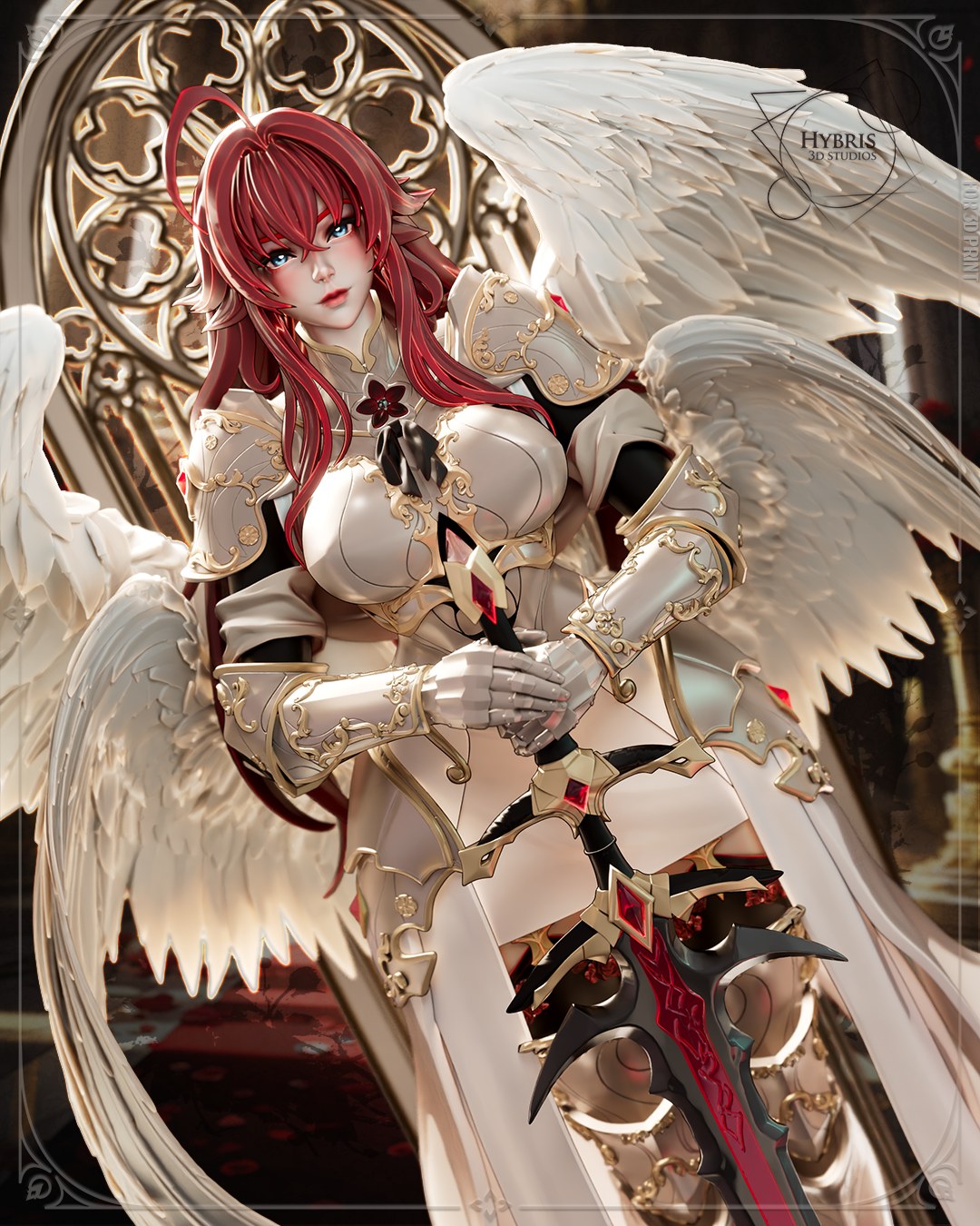 Archangel Rias Gremory resin figure