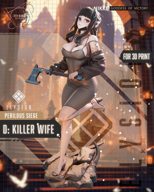 D Killer Wife resin figure