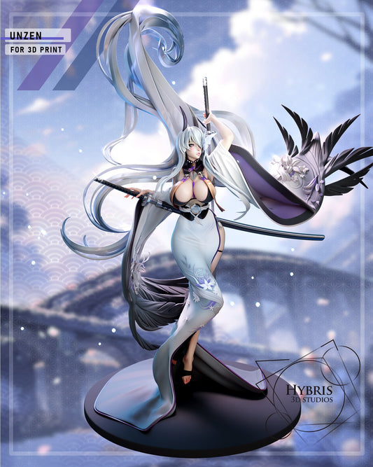 Unzen resin figure