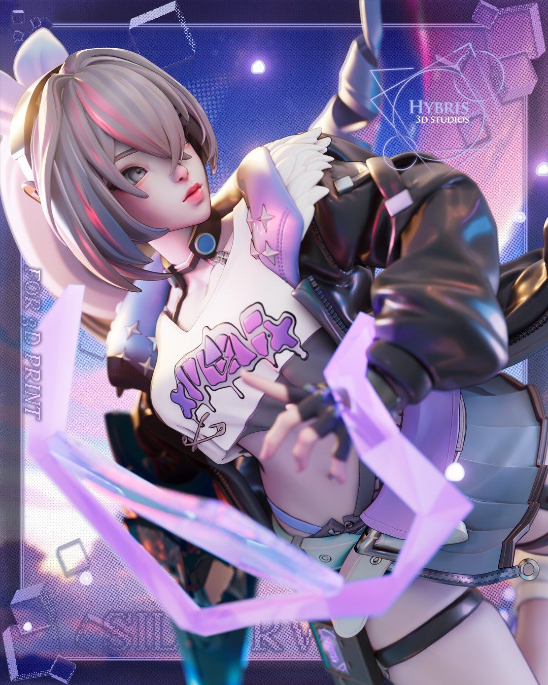 Silver Wolf resin figure