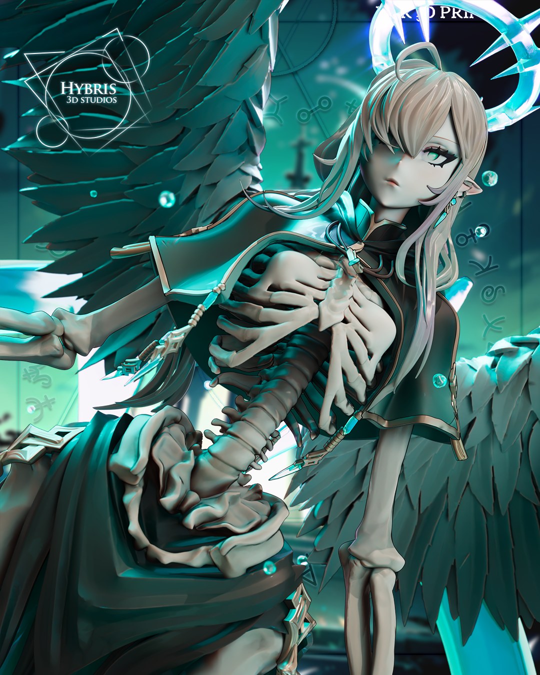 Liche resin figure