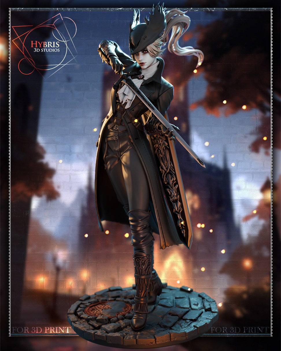 Female Hunter resin figure