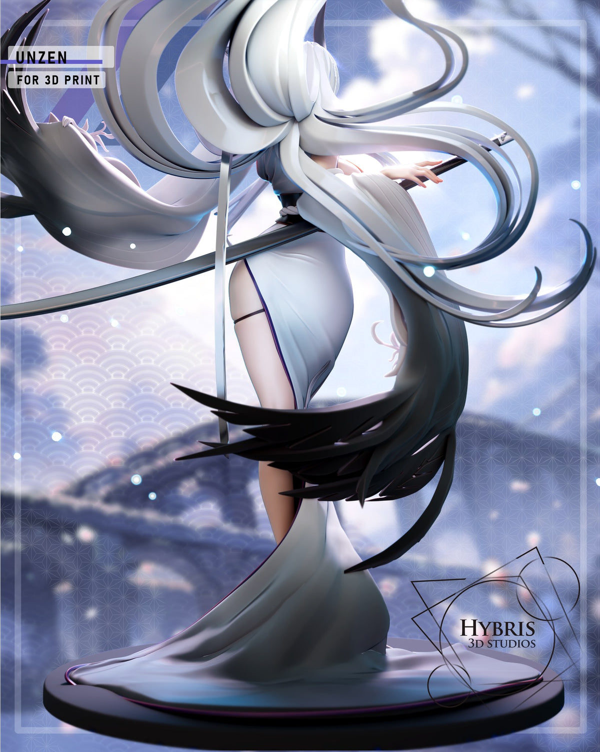Unzen resin figure