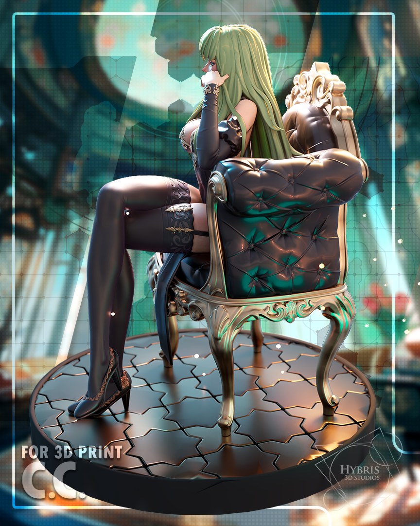 C.C. resin figure