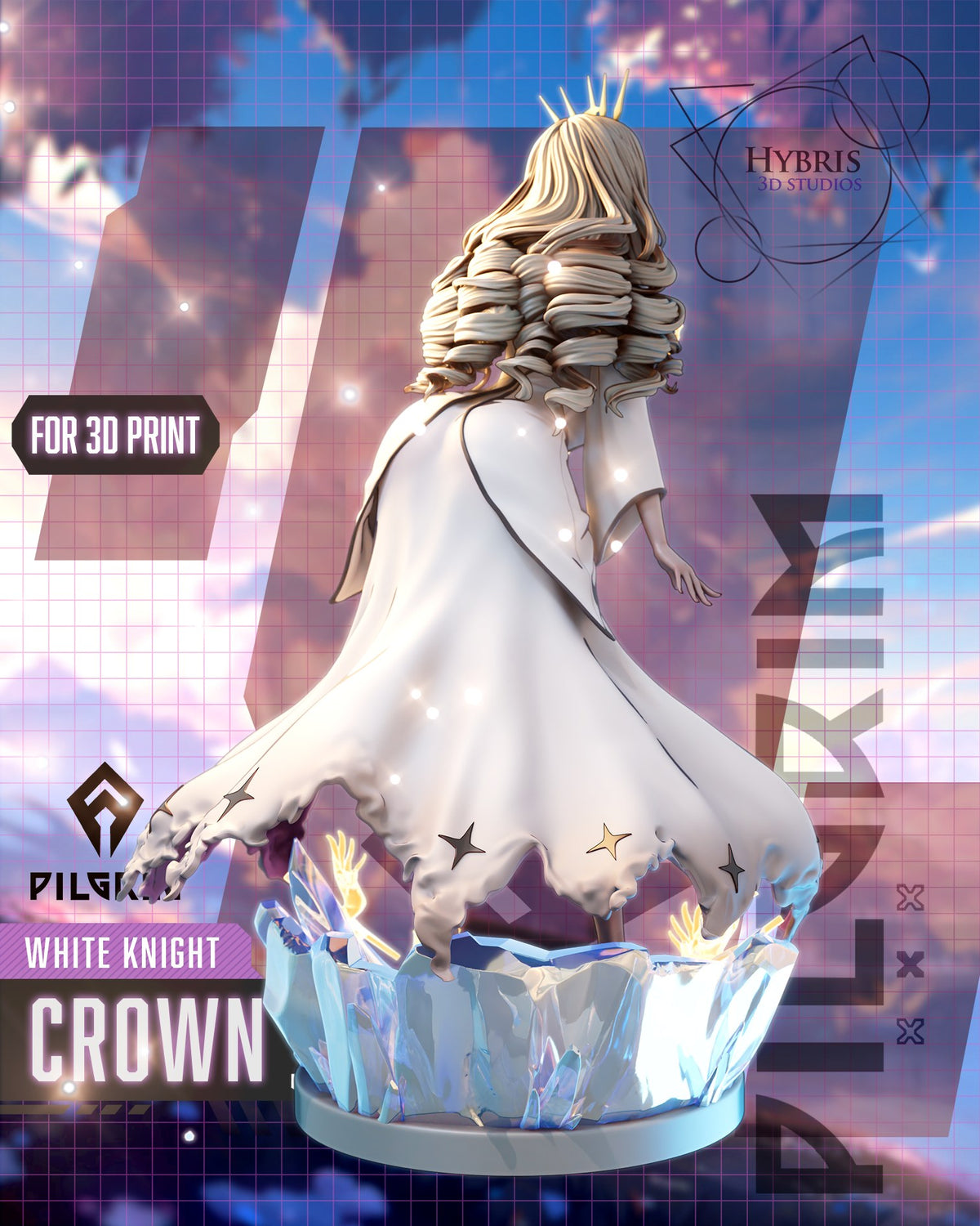 Crown resin figure