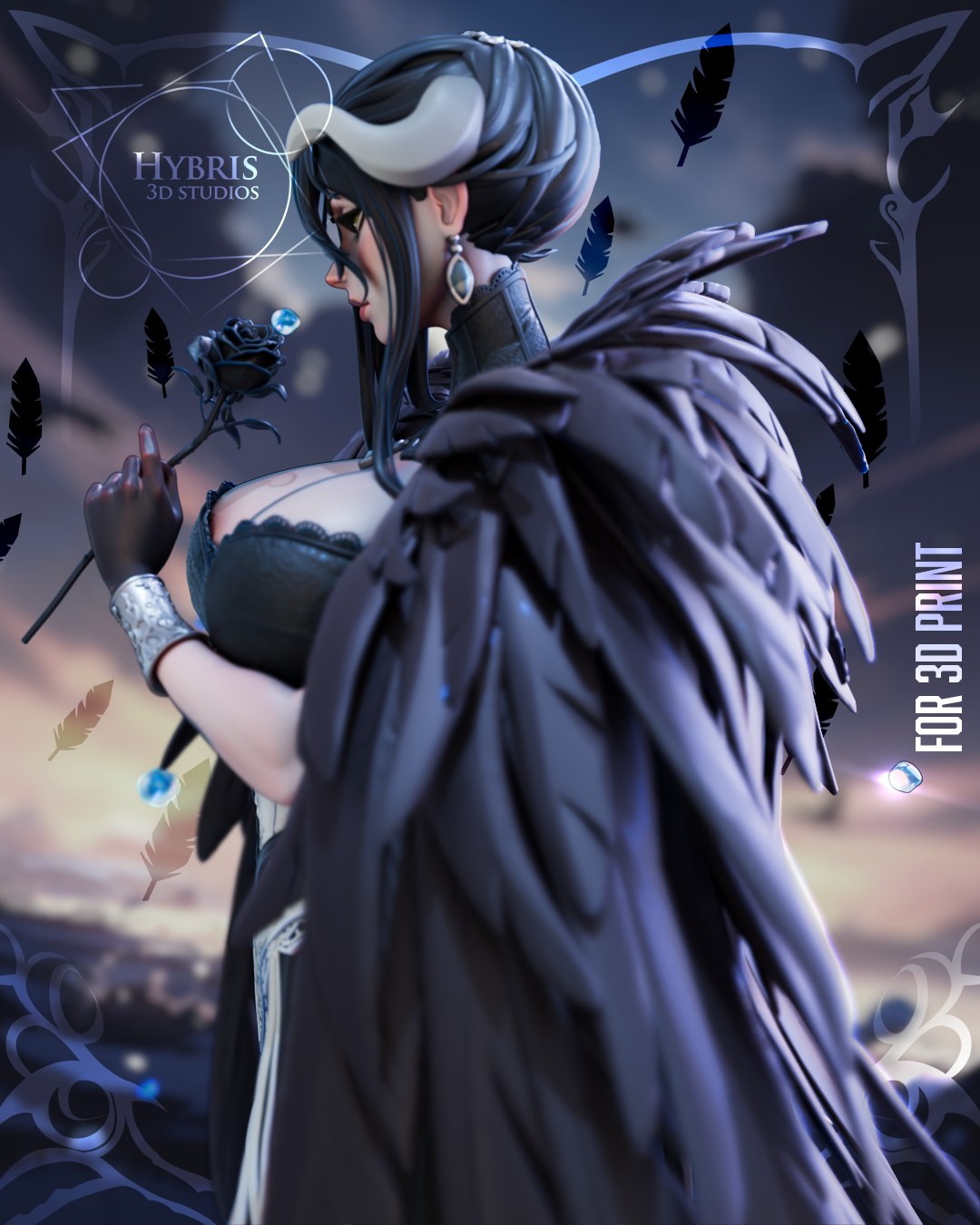 Dark Queen Albedo resin figure