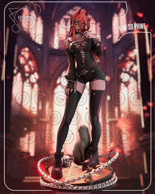 Goth Power resin figure