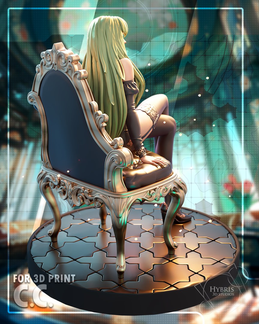 C.C. resin figure