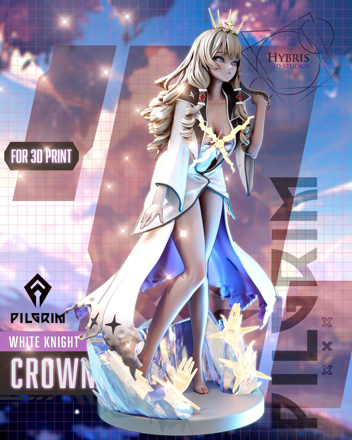 Crown resin figure
