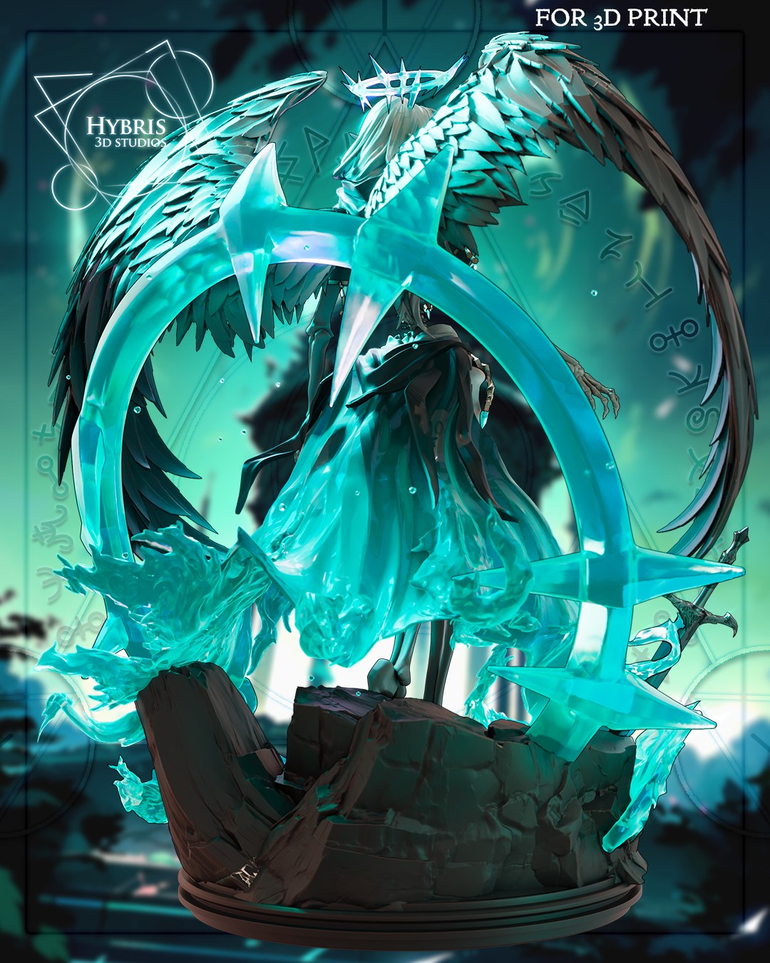Liche resin figure