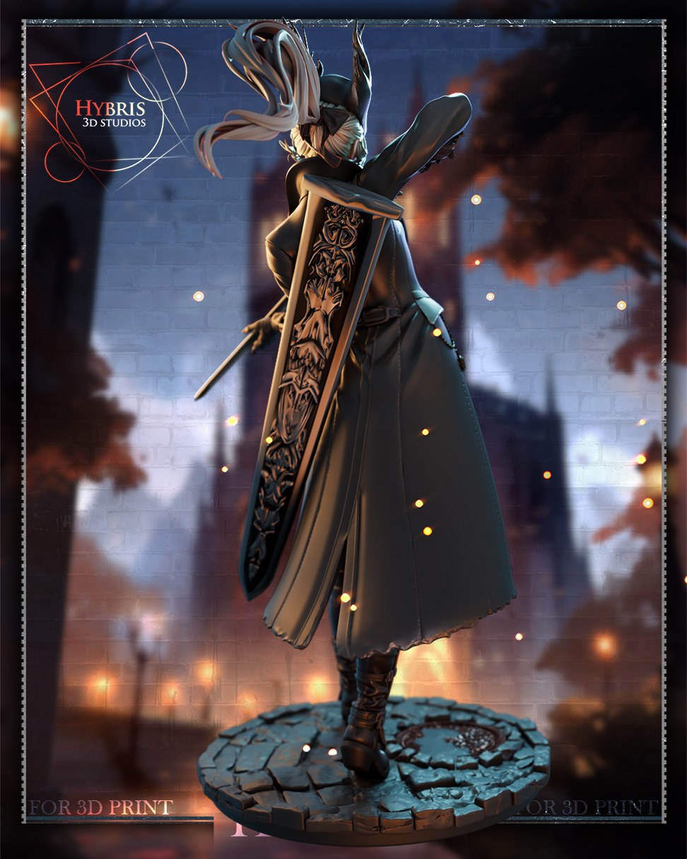 Female Hunter resin figure