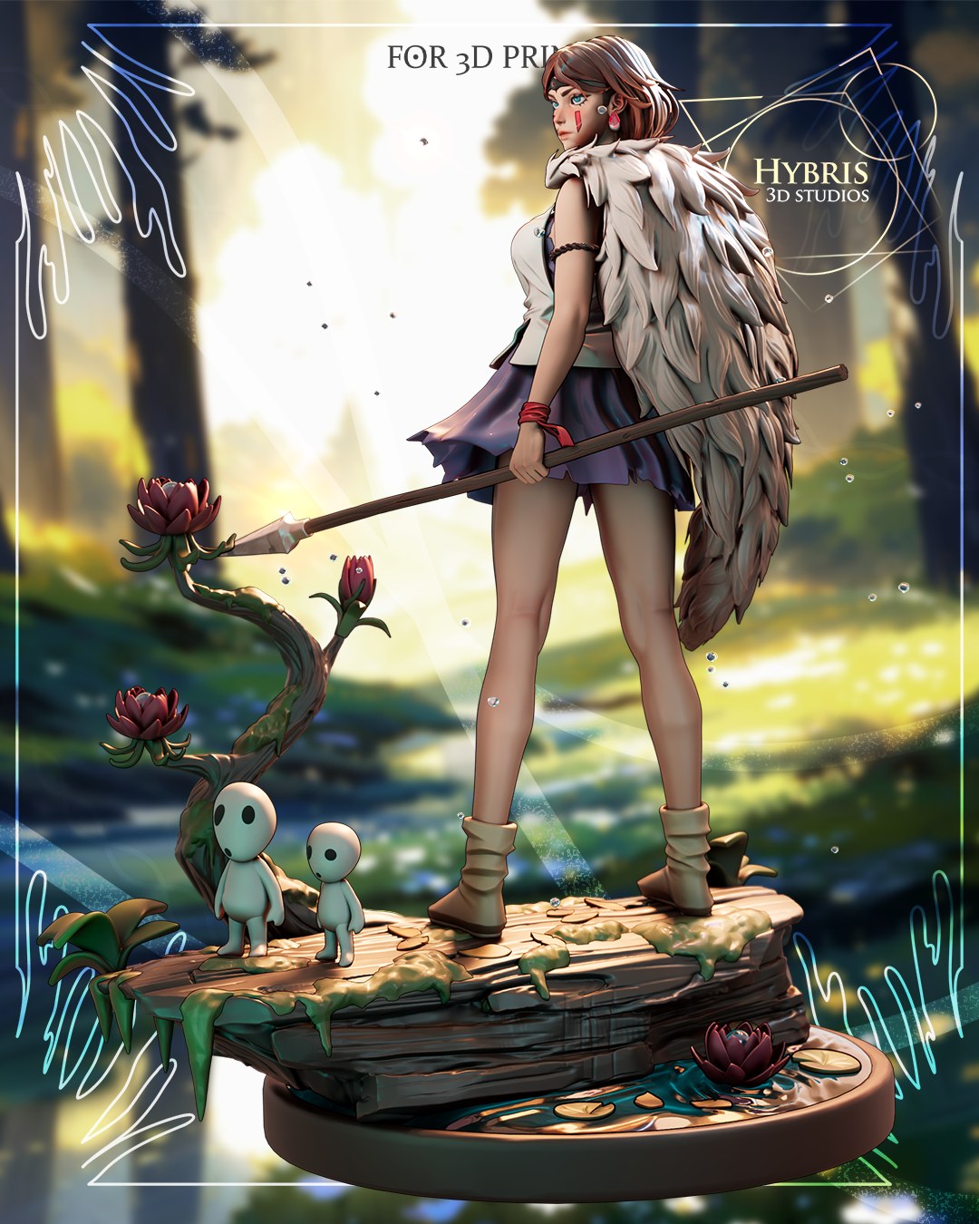 Princess Mononoke resin figure
