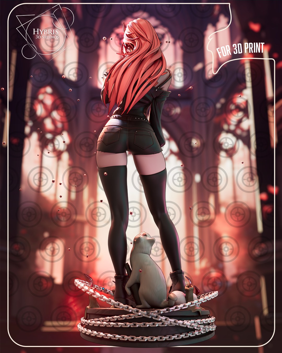 Goth Power resin figure