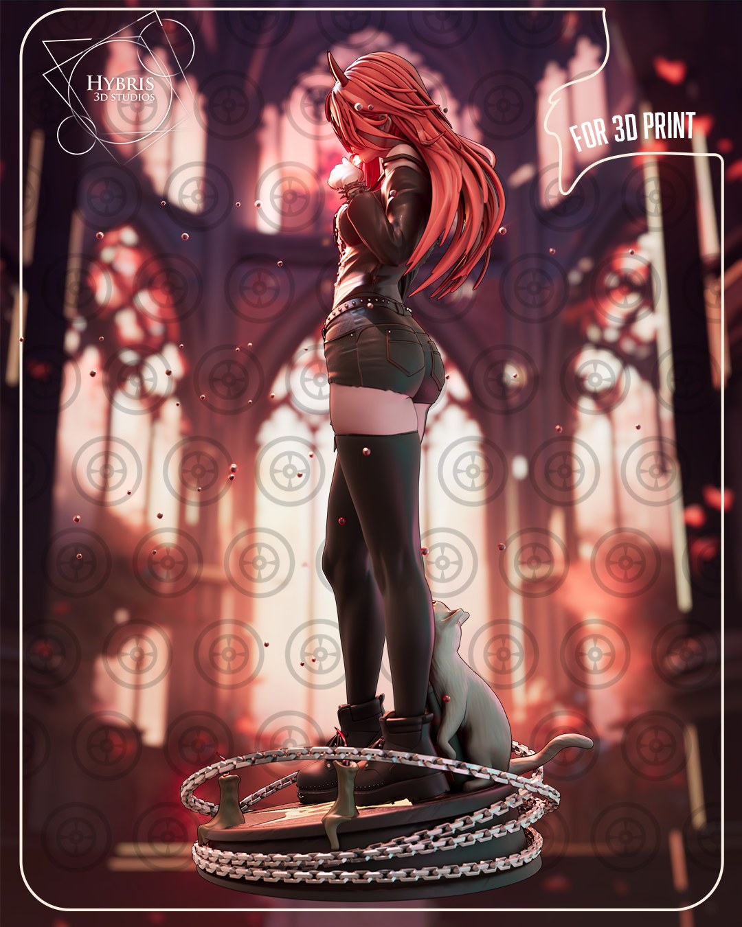 Goth Power resin figure