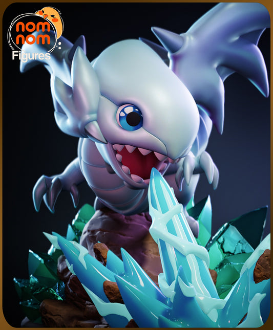 Chibi Blue-Eyes White Dragon resin figure