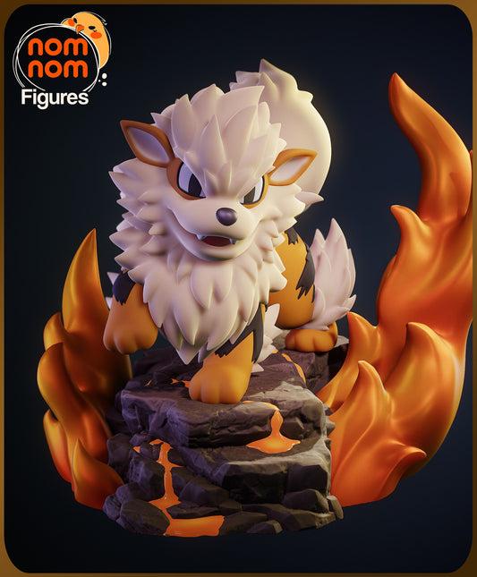 Chibi Arcanine resin figure