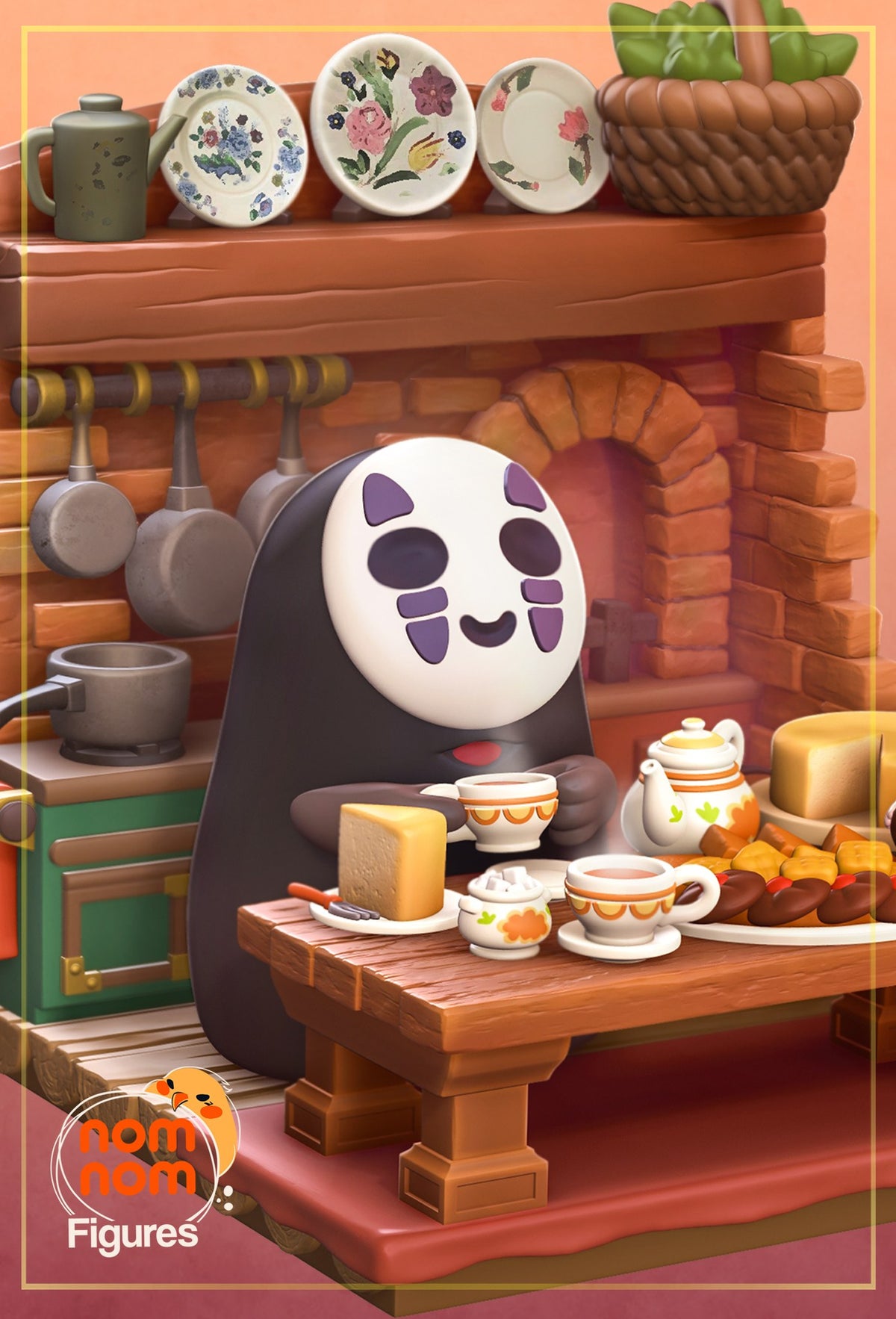 Chibi No Face resin figure