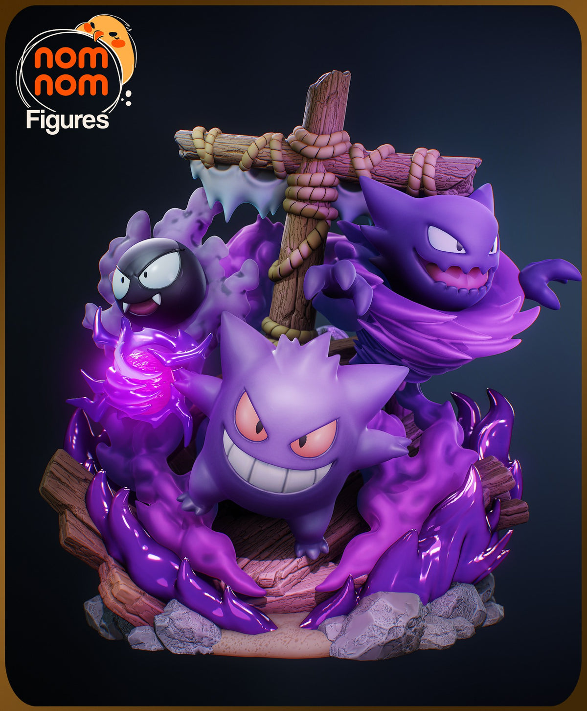 Ghost Pokémon Diorama resin figure