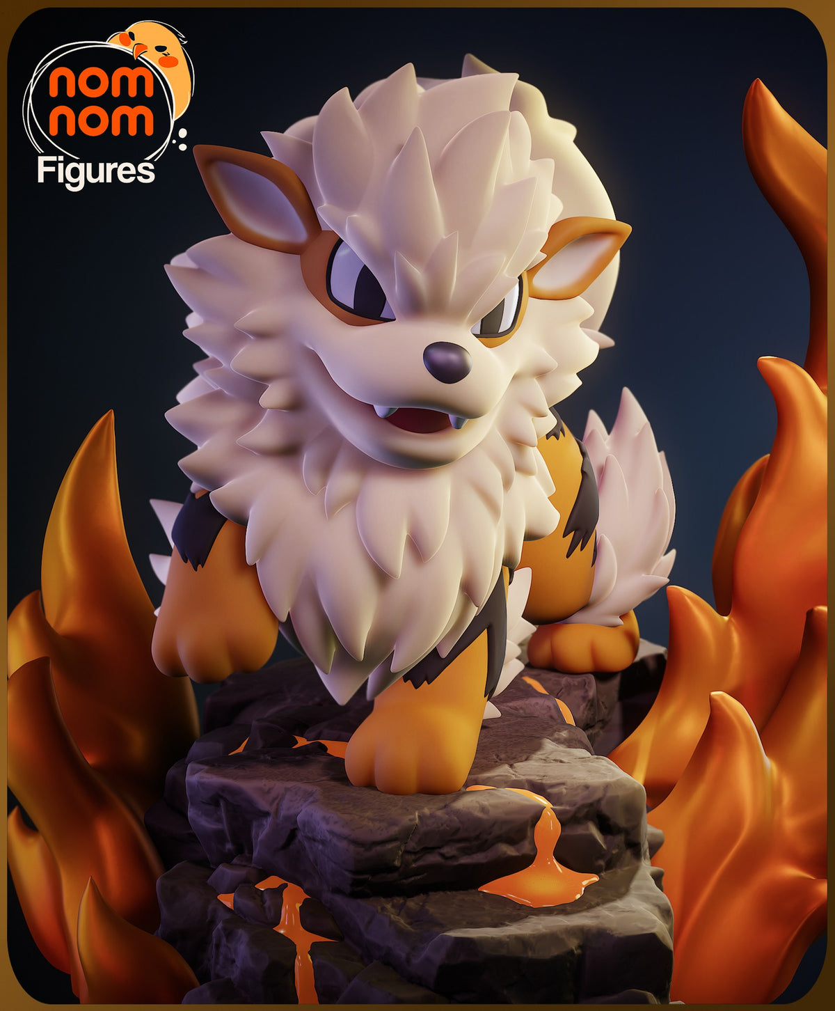 Chibi Arcanine resin figure