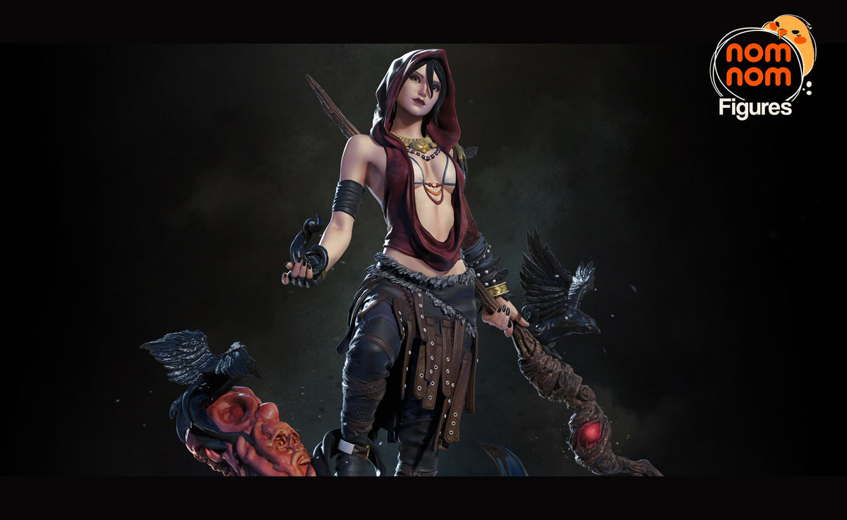 Morrigan resin figure