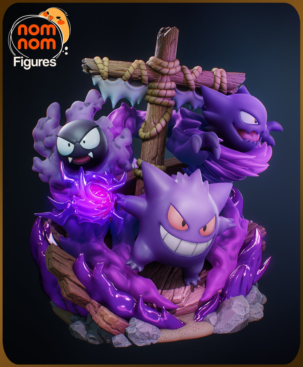 Ghost Pokémon Diorama resin figure