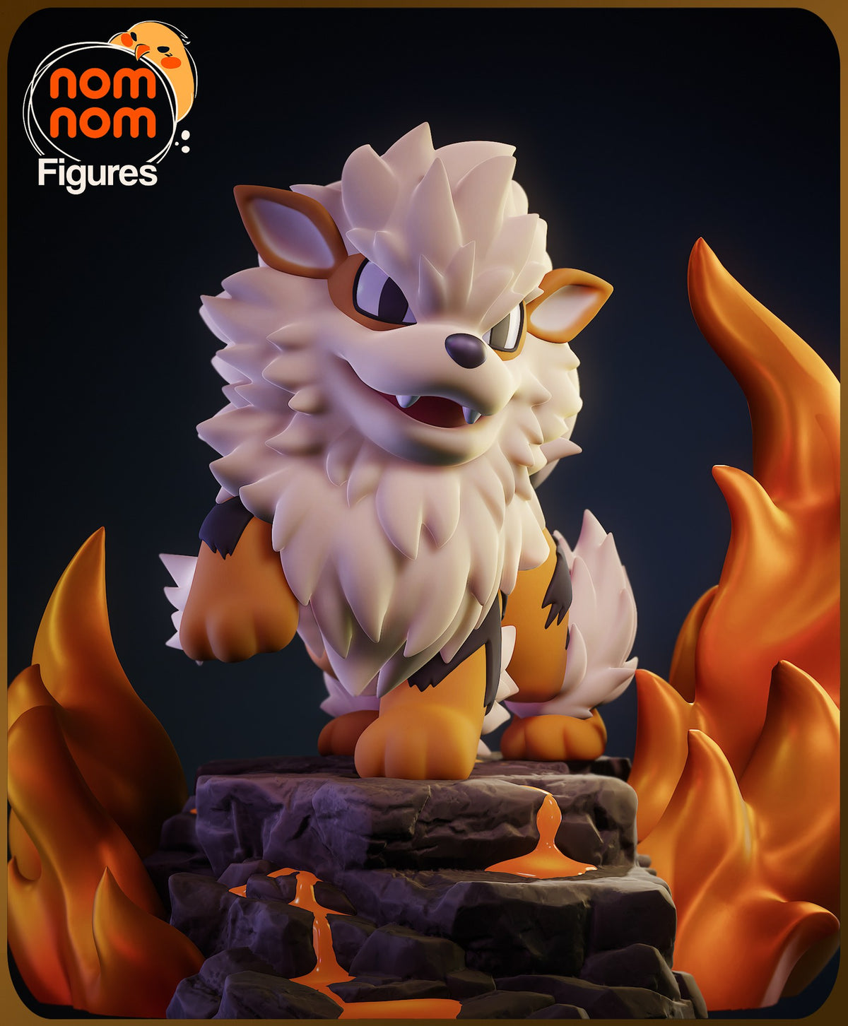 Chibi Arcanine resin figure