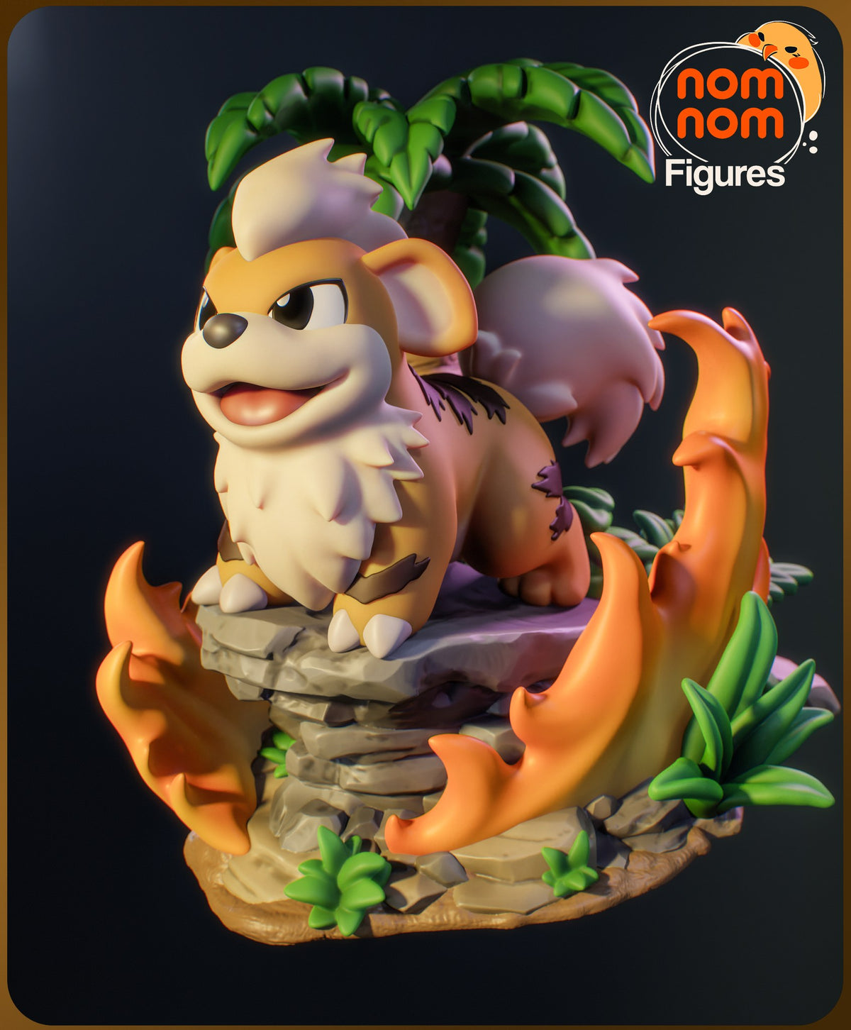 Chibi Growlithe resin figure