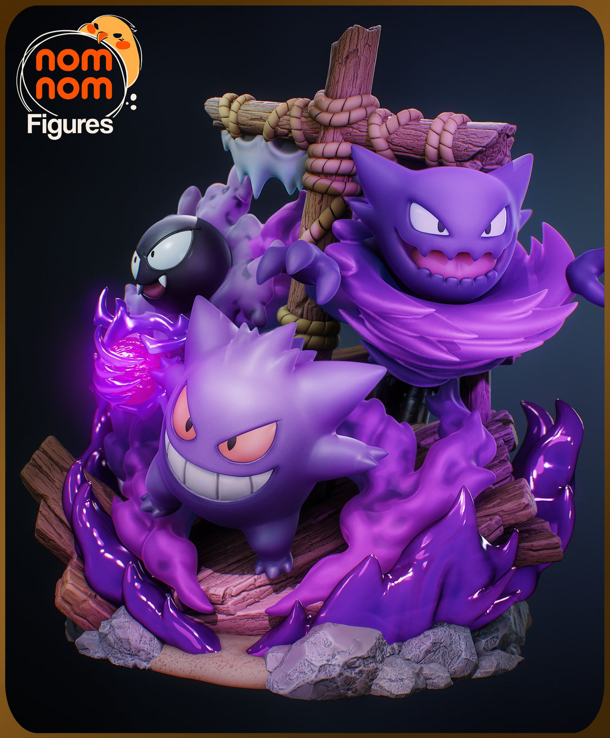 Ghost Pokémon Diorama resin figure