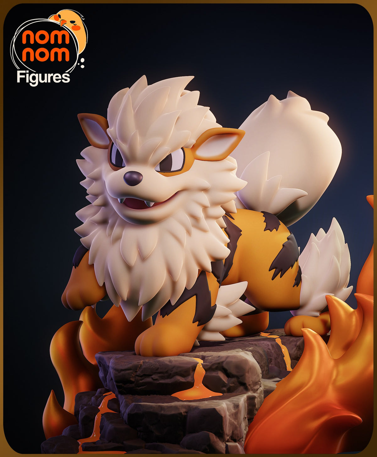 Chibi Arcanine resin figure