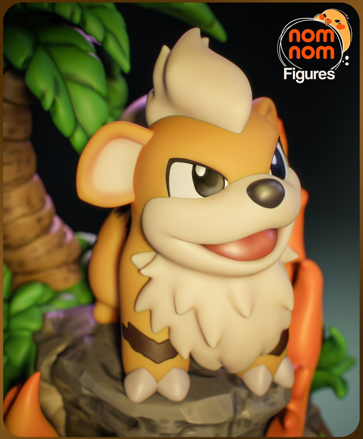 Chibi Growlithe resin figure