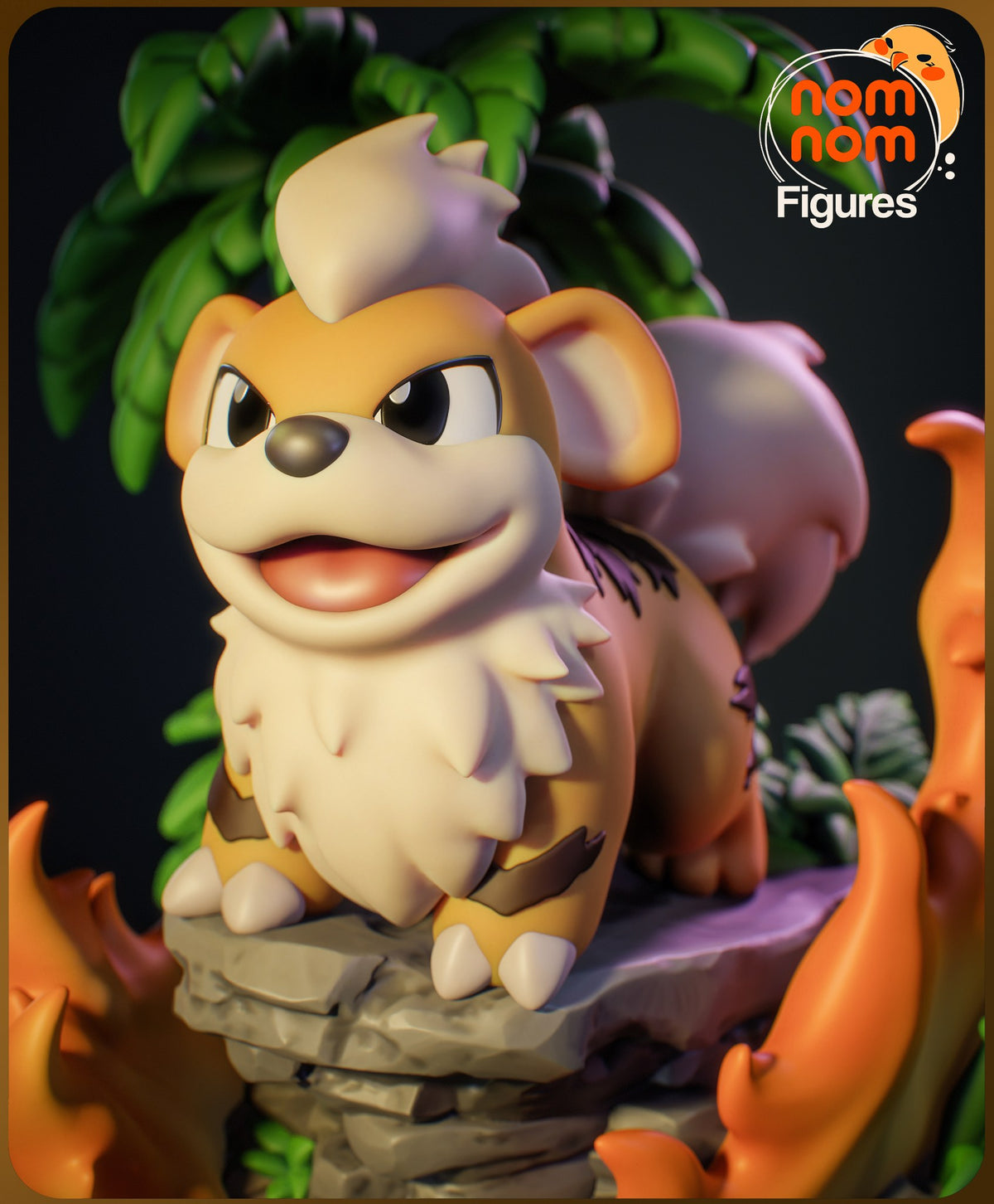 Chibi Growlithe resin figure
