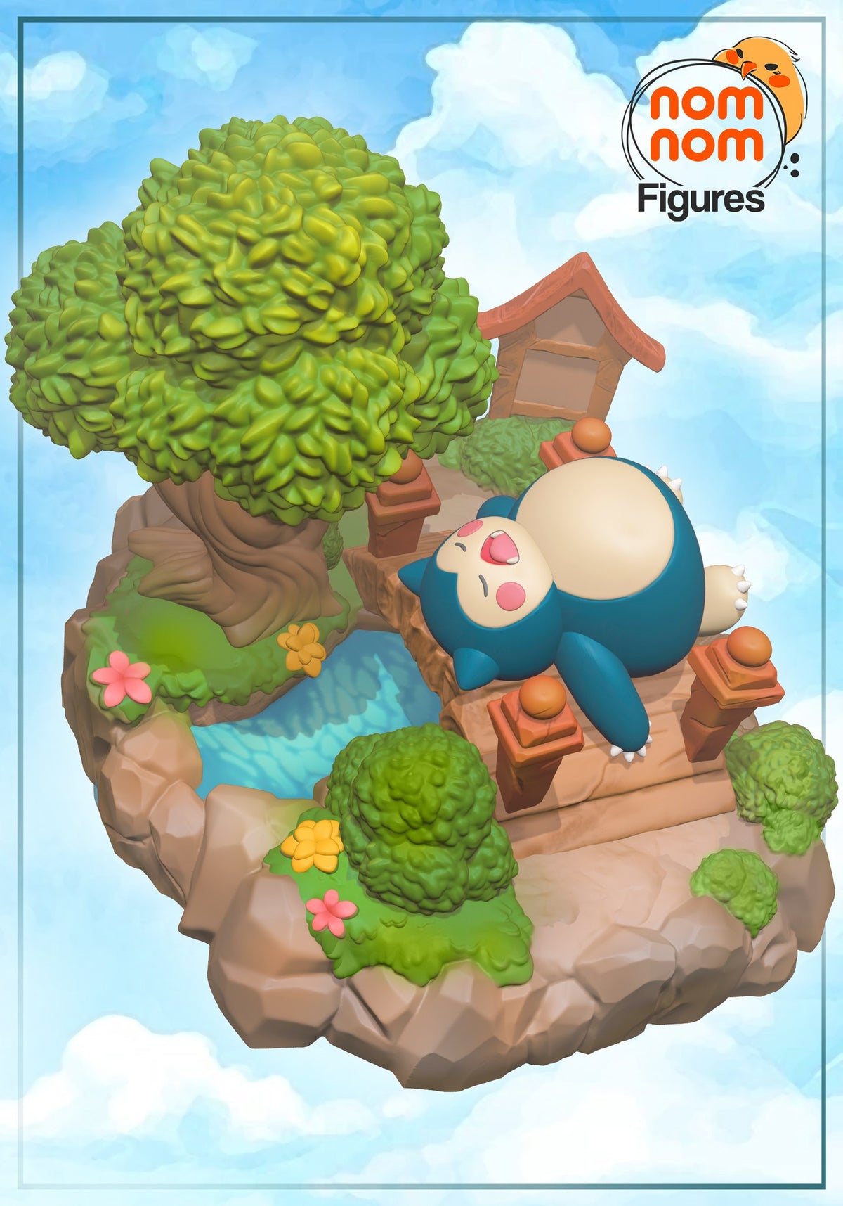 Chibi Snorlax resin figure