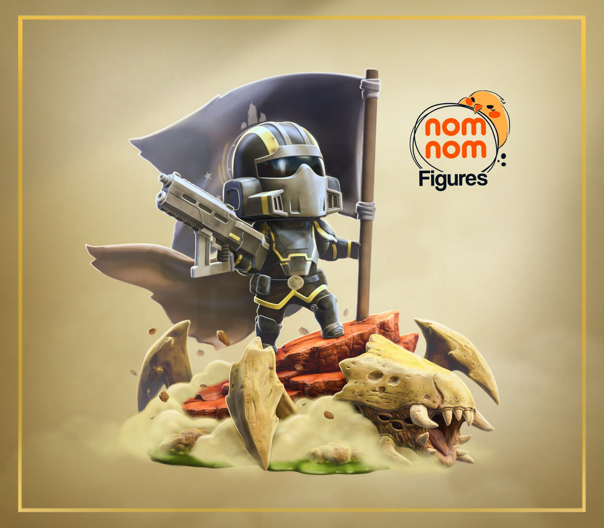Chibi Helldiver resin figure