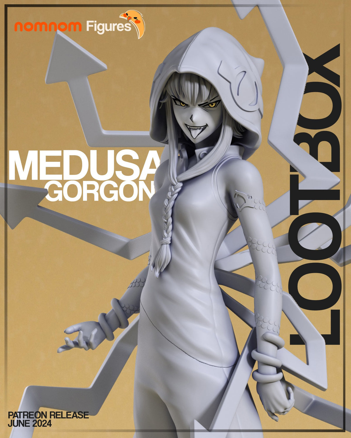 Medusa Gorgon resin figure