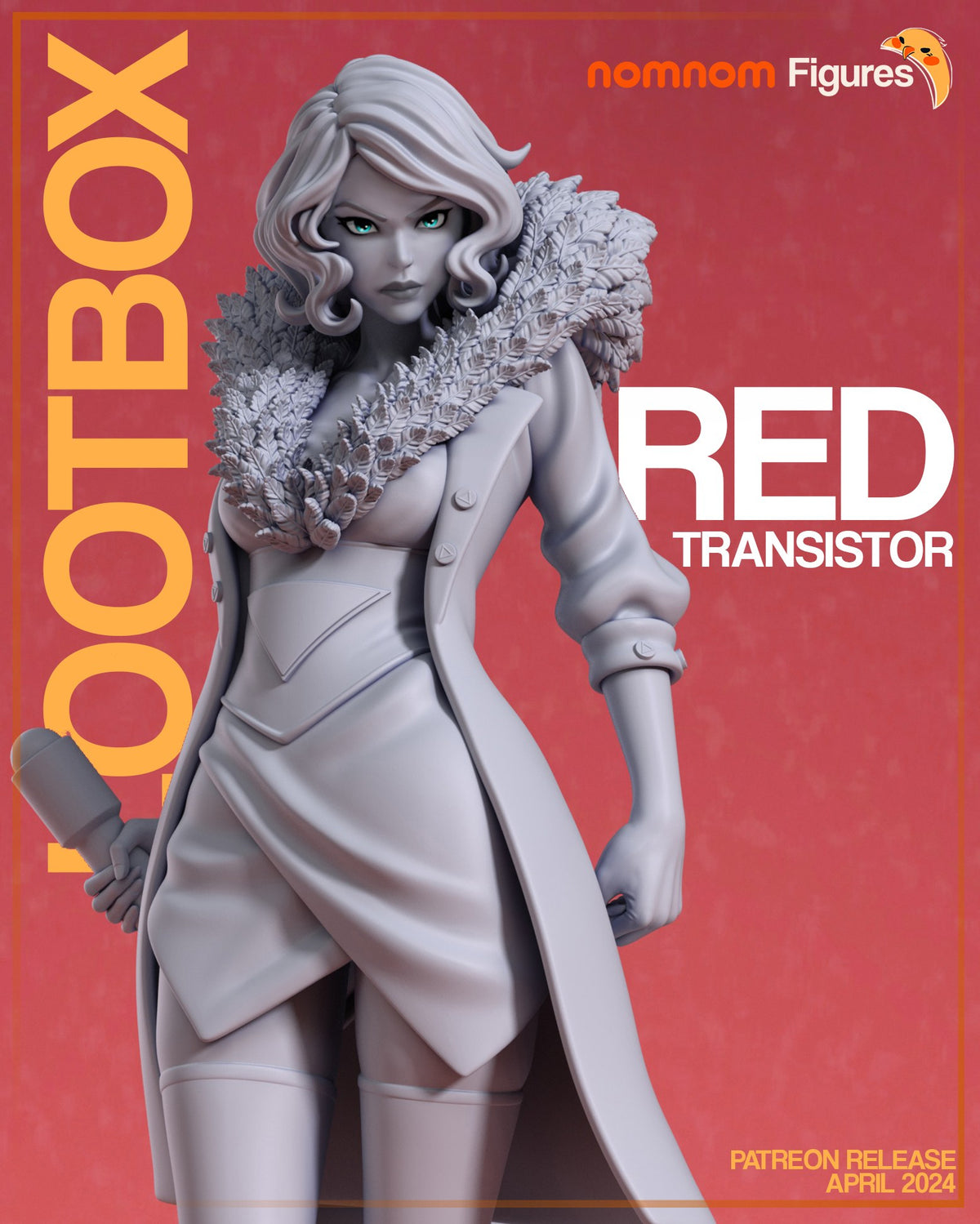 Red (Transistor) resin figure