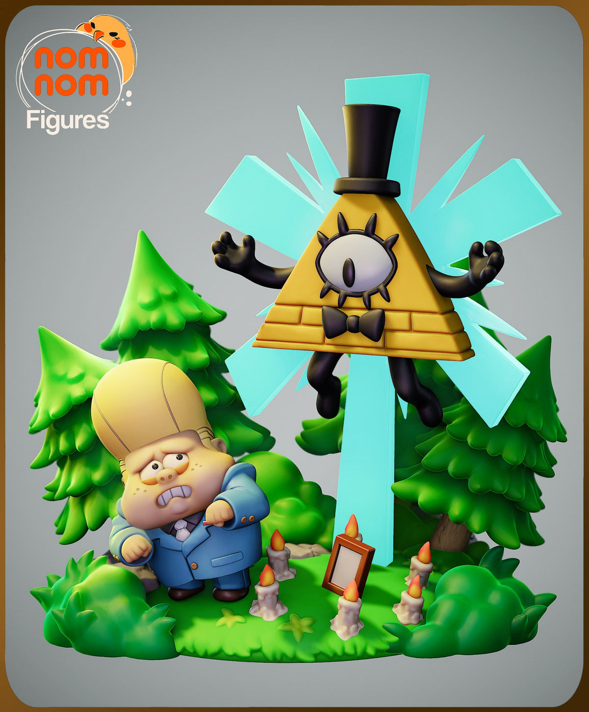 Chibi Bill Cipher resin figure