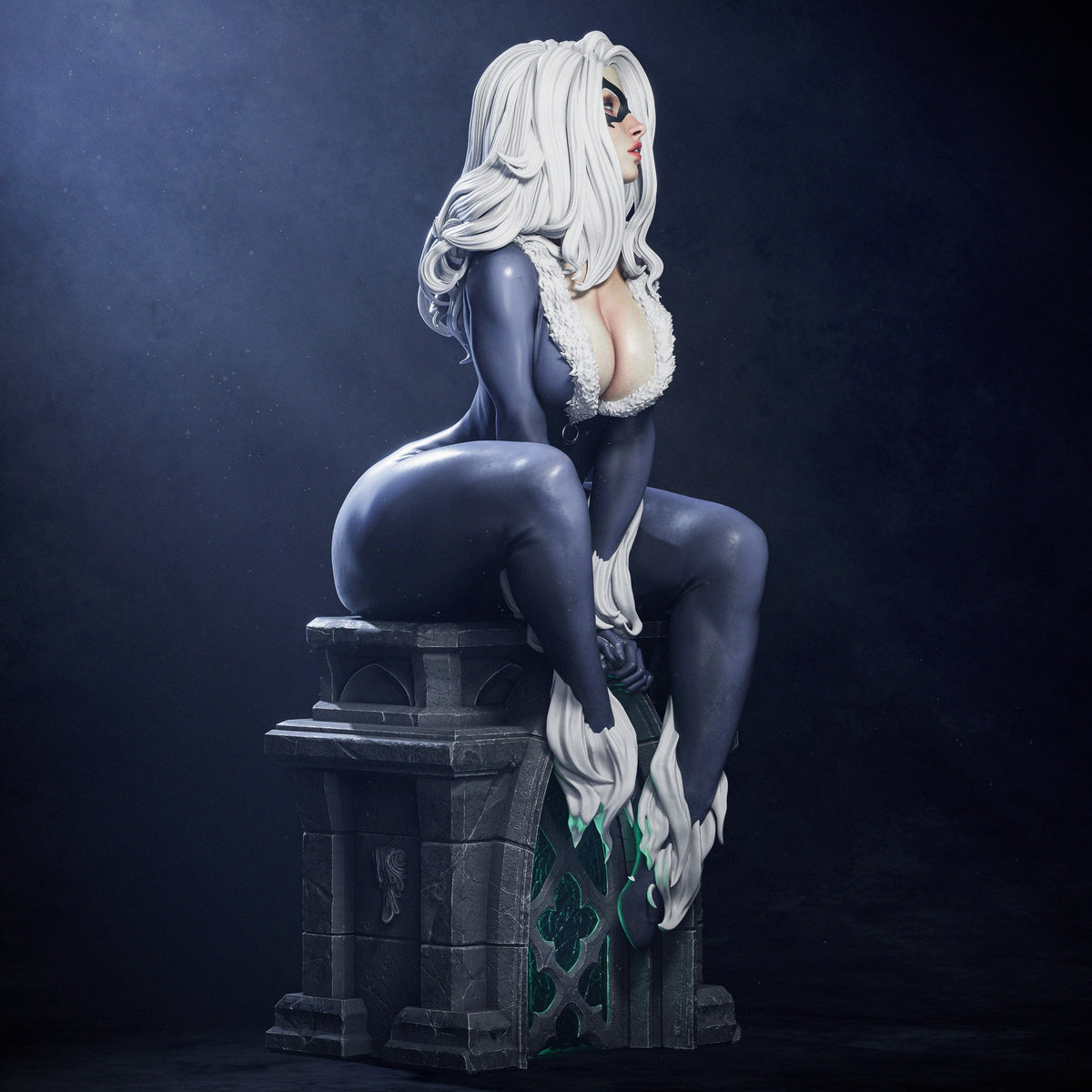 Black Cat resin figure